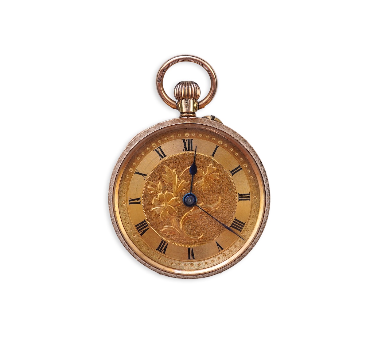 A 15ct gold open-faced pocket watch, circa 1912